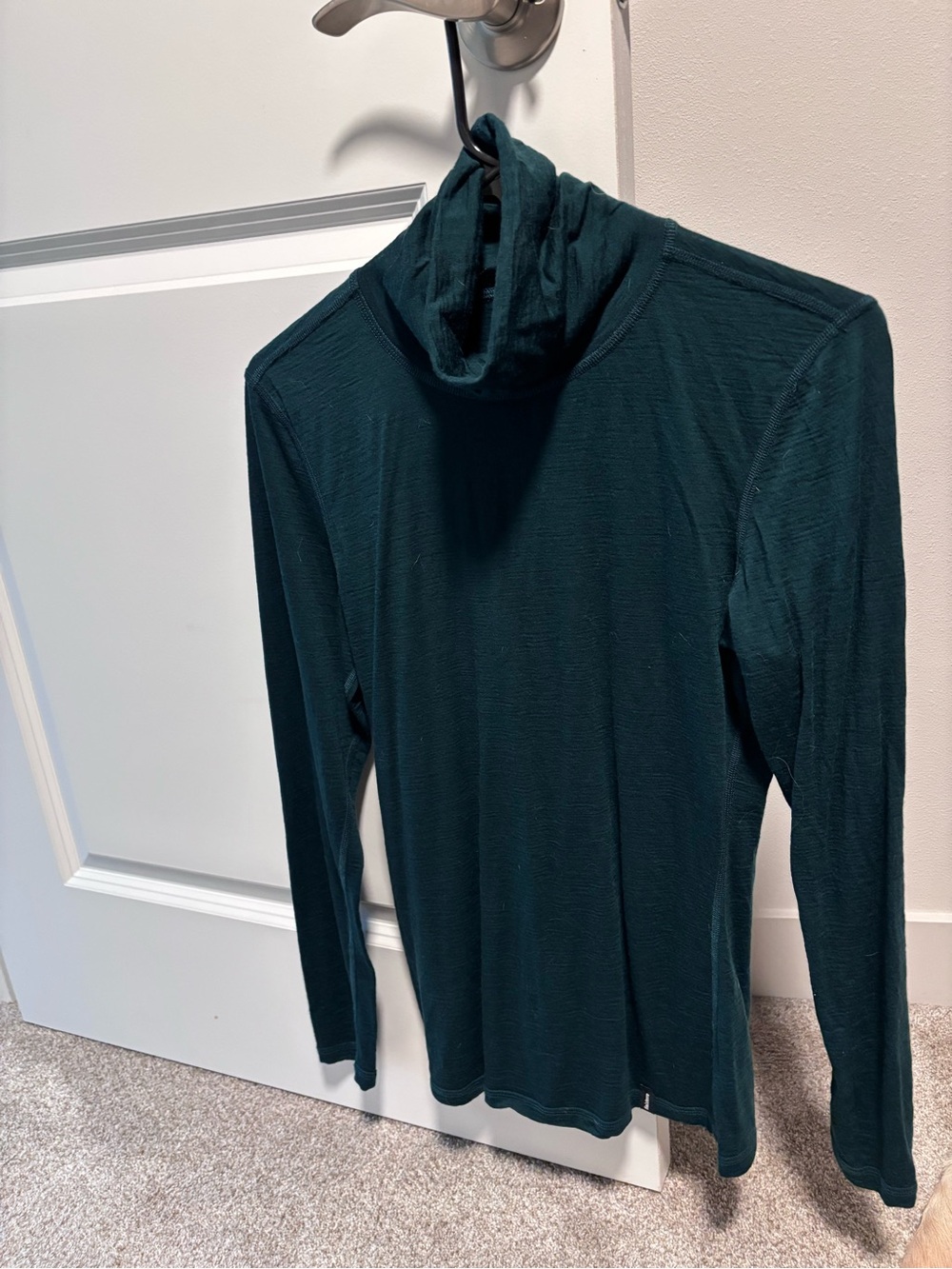 Women's Long Sleeve Turtleneck Top - Deep Green